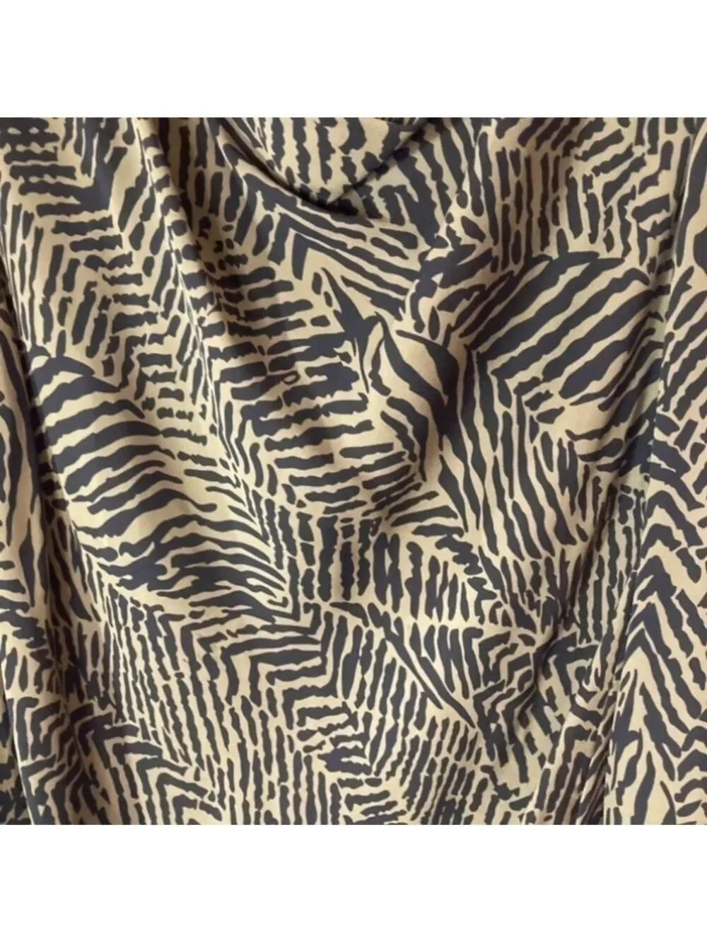 TORY Burch 100% Silk Printed Long Sleeve Blouse